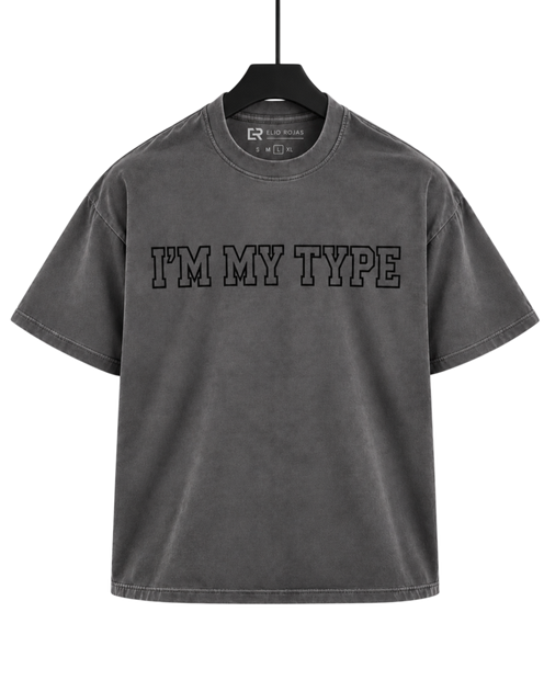 Oversized Tee — I’M MY TYPE – front
