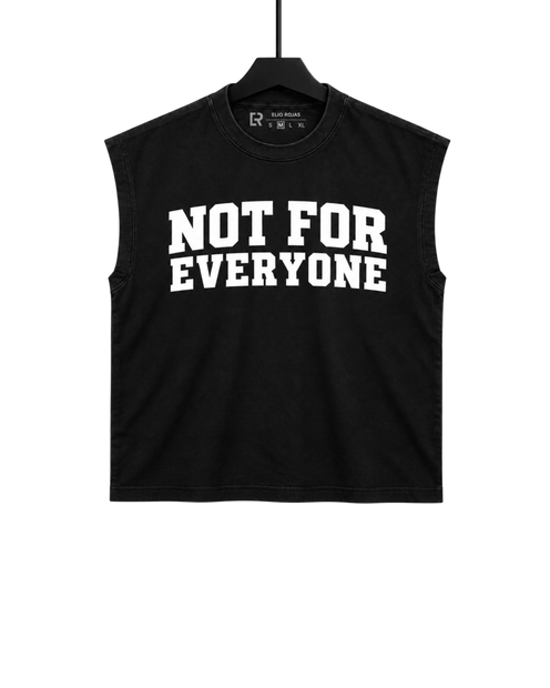 Cropped Muscle Tee — NOT FOR EVERYONE – front