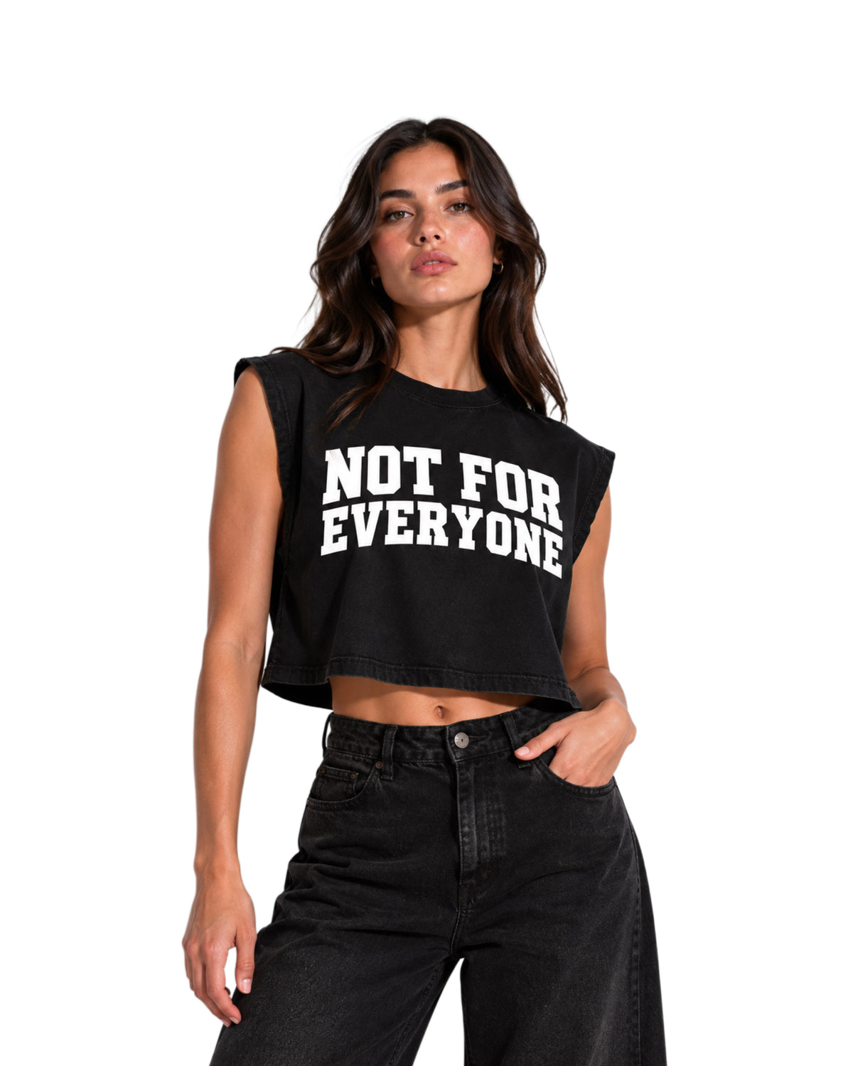 Cropped Muscle Tee — NOT FOR EVERYONE